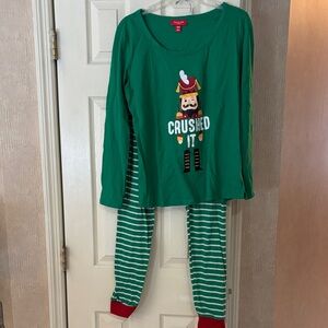 Family Pajamas Green Nutcracker Set